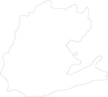 Tungurahua Ecuador outline map vector