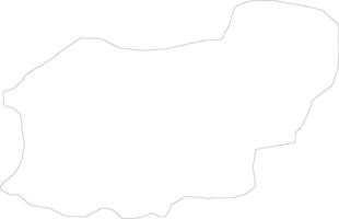 Usak Turkey outline map vector