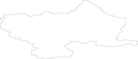 Utenos Lithuania outline map vector