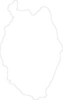 Upper Demerara-Berbice Guyana outline map vector