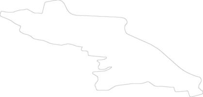 Valkas Latvia outline map vector