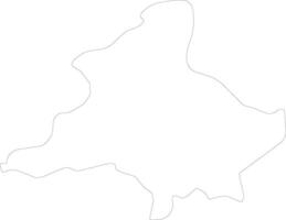 Verbano-Cusio-Ossola Italy outline map vector