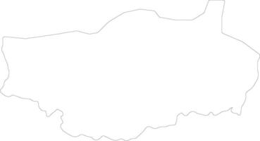 Vakinankaratra Madagascar outline map vector