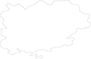 Var France outline map vector