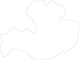 Vasilevo Macedonia outline map vector