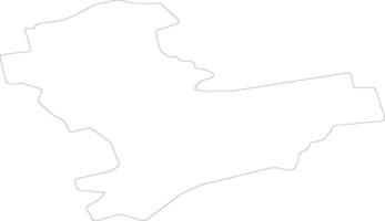 Vecumnieku Latvia outline map vector