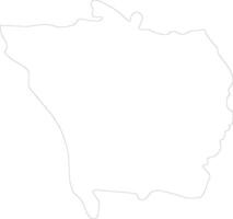 Vaslui Romania outline map vector