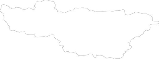 Vladimir Russia outline map vector