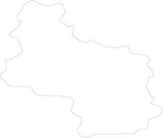 Veliko Tarnovo Bulgaria outline map vector