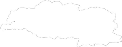 Vitebsk Belarus outline map vector