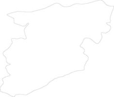 Viseu Portugal outline map vector