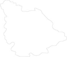 Vienne France outline map vector