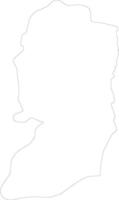 West Bank West Bank outline map vector