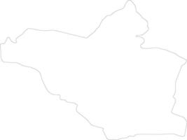 Wasit Iraq outline map vector