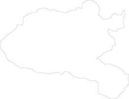 Xiangkhoang Laos outline map vector