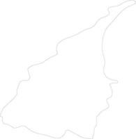 Yilan Taiwan outline map vector