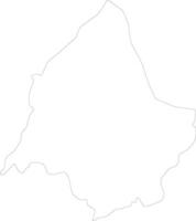 Yomou Guinea outline map vector