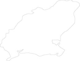 Wexford Ireland outline map vector