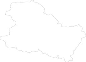 Yonne France outline map vector