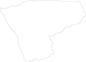 Zaire Angola outline map vector