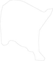 Yumbe Uganda outline map vector