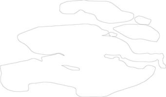 Zeeland Netherlands outline map vector