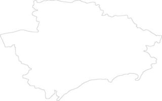 Zaporizhzhya Ukraine outline map vector