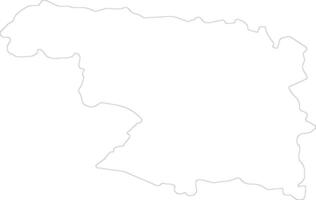 Zamora Spain outline map vector