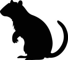 agouti black silhouette vector