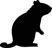 agouti black silhouette vector