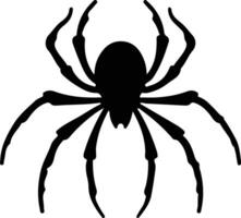 arachnid black silhouette vector