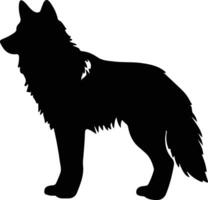 arcticwolf black silhouette vector