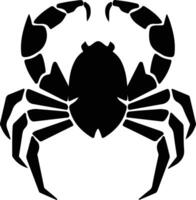 arthropod black silhouette vector