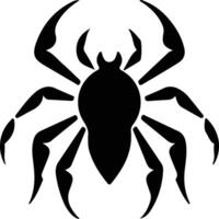 arthropod black silhouette vector