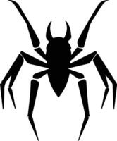 insecto asesino negro silueta vector