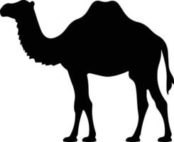 bactriancamel black silhouette vector