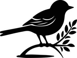 bird black silhouette vector