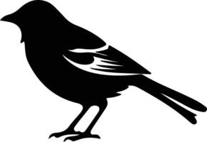 bird black silhouette vector