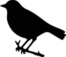 blackbird black silhouette vector