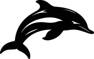 Dalls porpoise silhouette vector