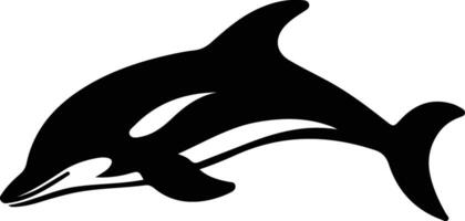 Dalls porpoise silhouette vector