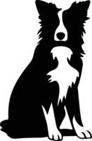 Border Collie silhouette vector