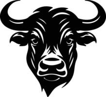 bull black silhouette vector