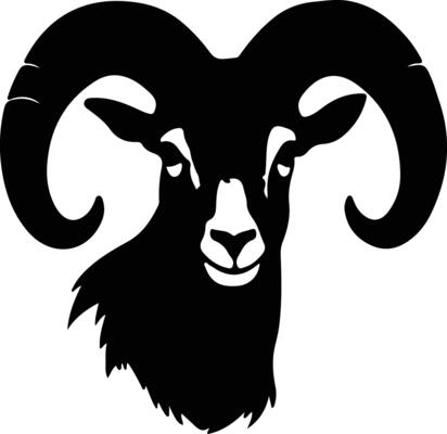 dall sheep black silhouette