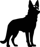 dingo black silhouette vector