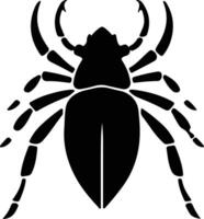 darkling beetle silhouette vector