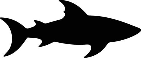 dogfish black silhouette vector