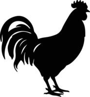 fowl black silhouette vector