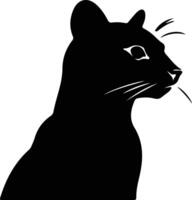 fossa black silhouette vector