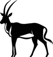 eland black silhouette vector